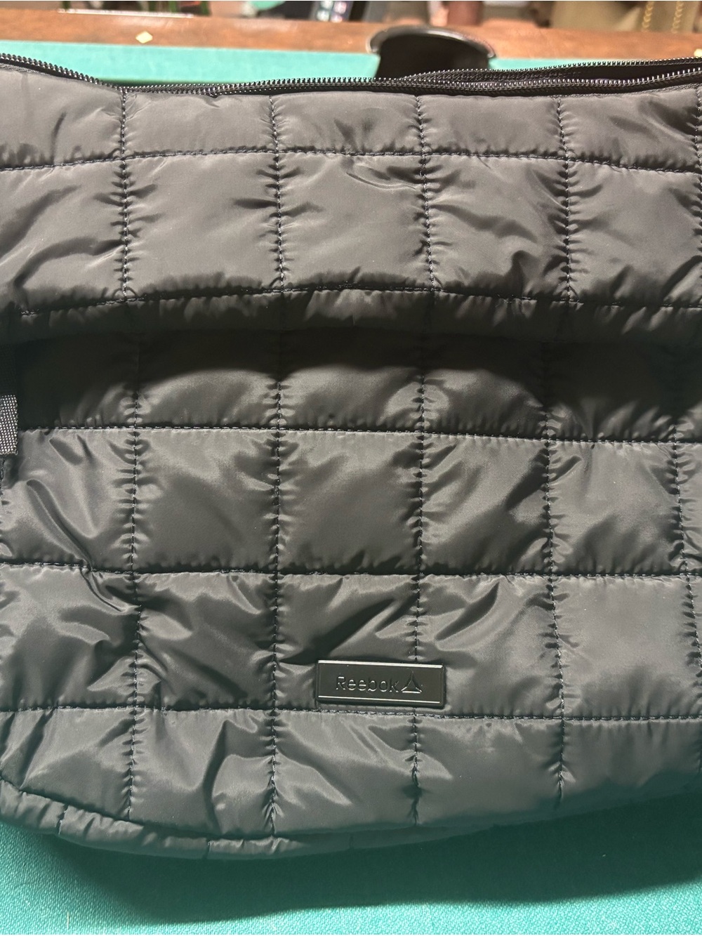 Reebok Black Puffer Jacket Detail